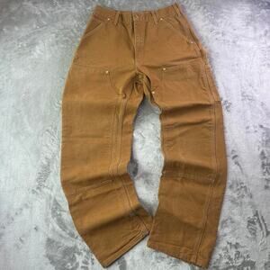 Carhartt B01 Double Knee Work Pants Men’s 32x32 Brown USA Made Duck Canvas